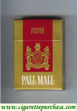 Pall Mall Filter gold and red cigarettes hard box